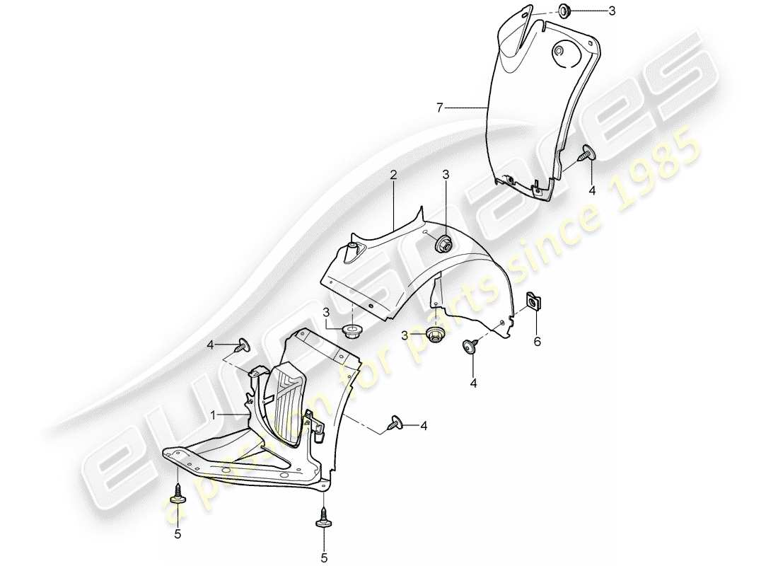 porsche 2012 (997-2) trims-teilediagramm