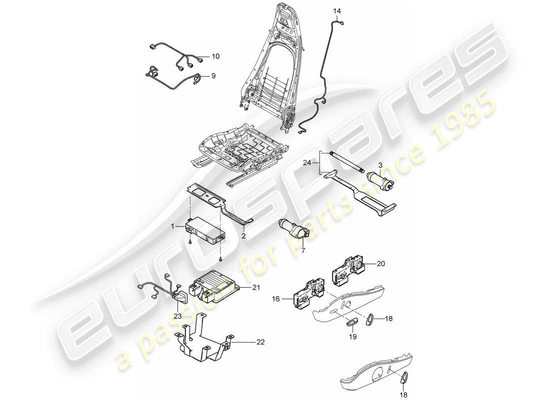 porsche 2008 (997-1 turbo / gt2) kabelbäume ersatzteildiagramm