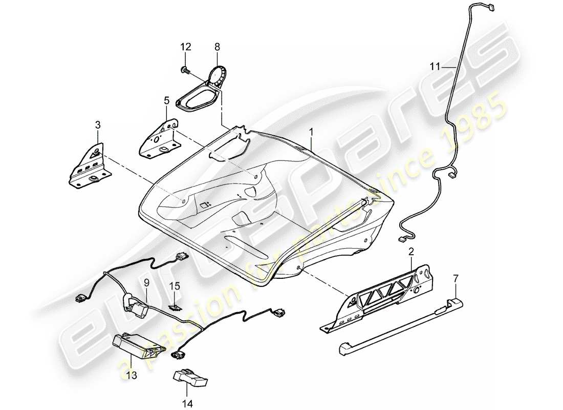 porsche 2006 (997-1) seat-ersatzteildiagramm