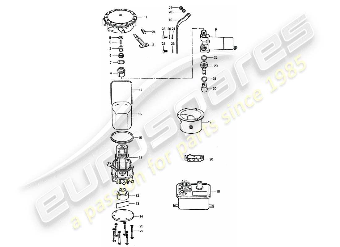 porsche 1977 (911) reparaturmaterial - gemischreglereinheit - pumpe - d >> - mj 1976 ersatzteildiagramm