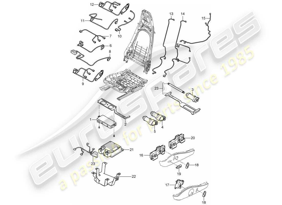 porsche 2009 (997-2) harness-ersatzteildiagramm