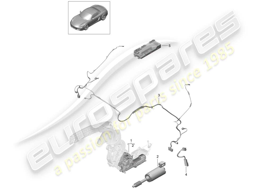 porsche 2013 (981 boxster) cabrioverdeck-ersatzteildiagramm