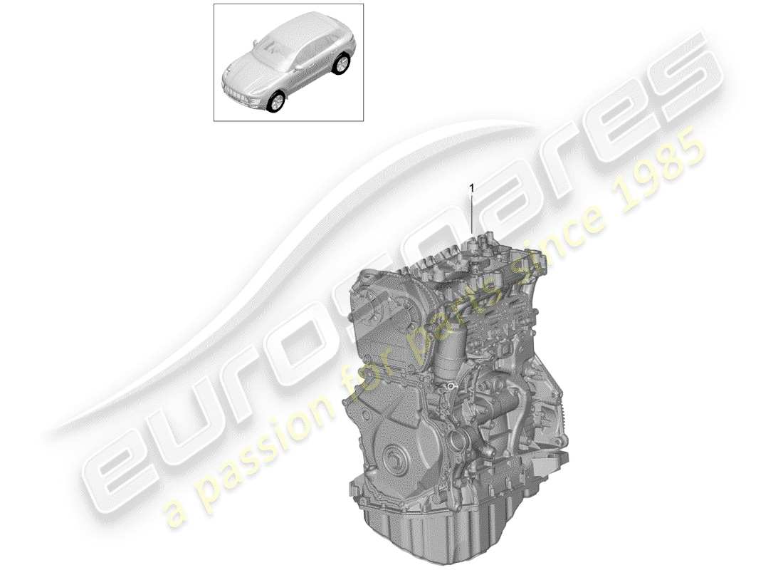 porsche 2015 (macan) long block ersatzteildiagramm