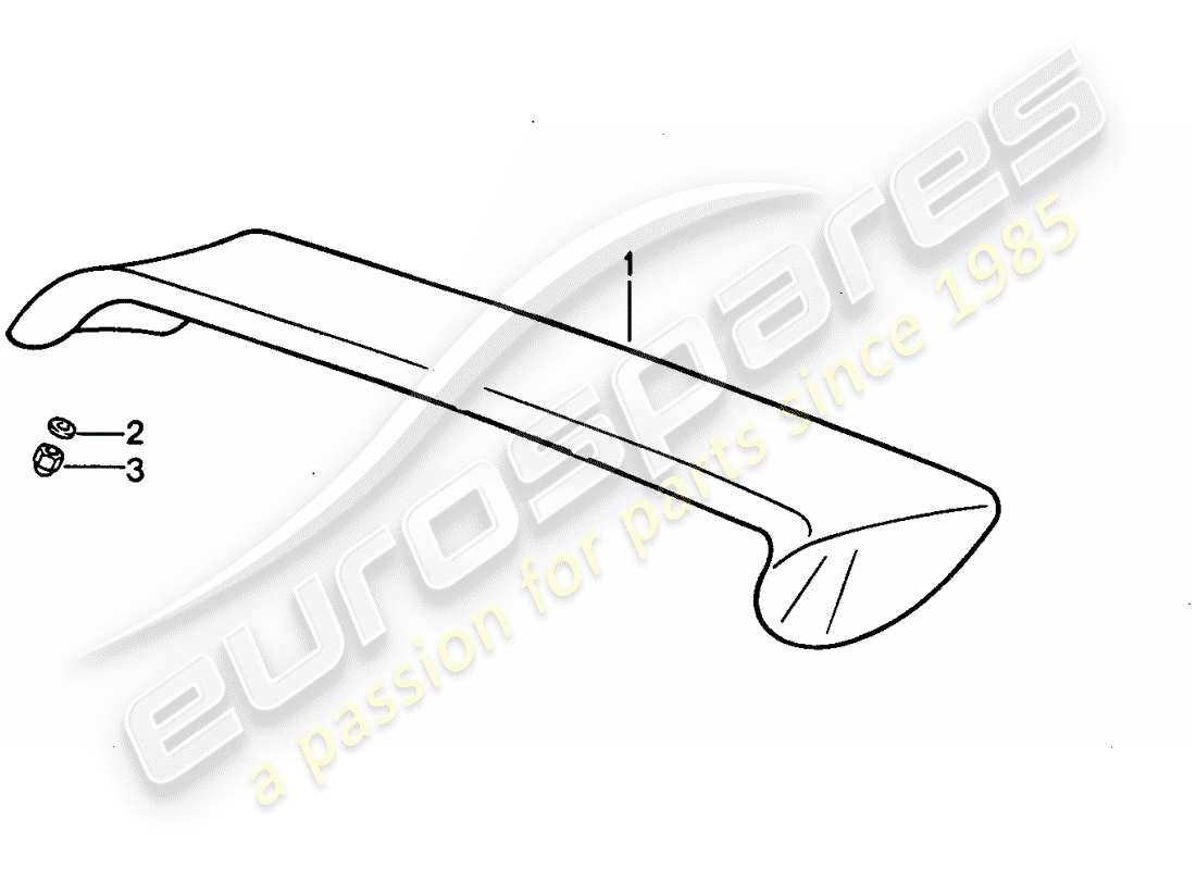 porsche 1995 (928) spoiler teilediagramm