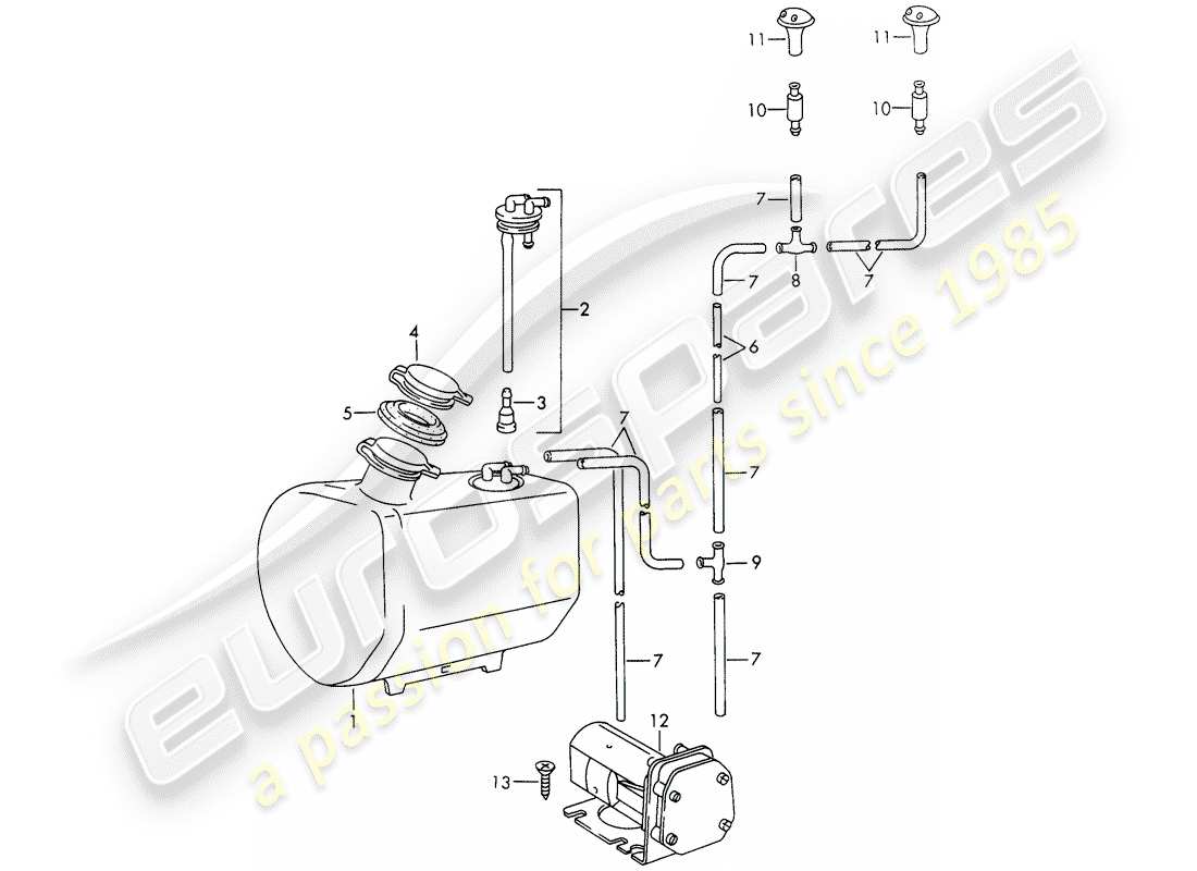 porsche 1966 (911/912) scheibe - d - mj 1968>> ersatzteildiagramm