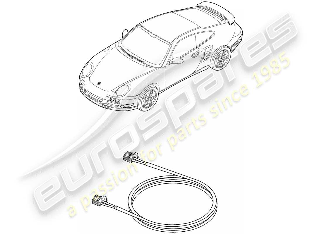 porsche 2009 997-2 turbo / gt2 lichtleiter-ersatzteildiagramm