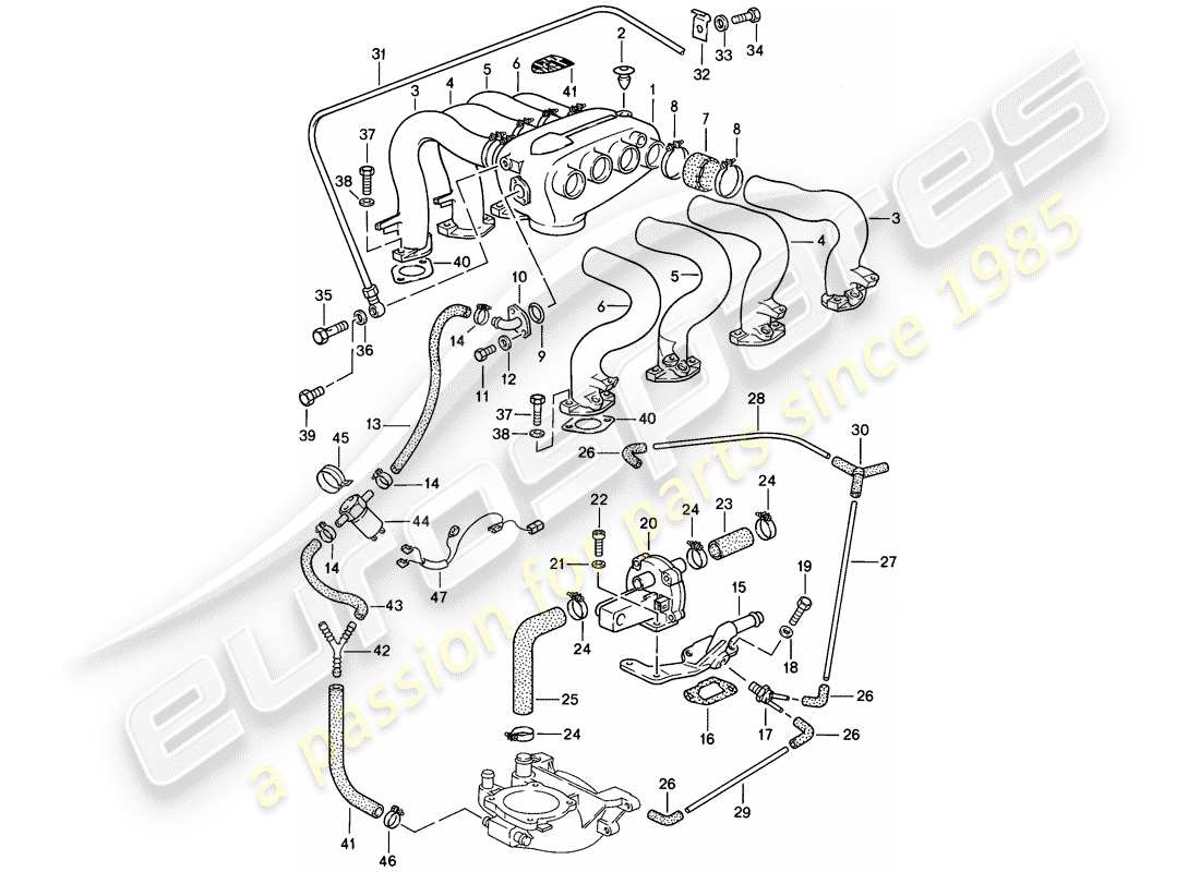 porsche 1984 (928) l-jetronic - 3 - - d >> - mj 1984 ersatzteildiagramm