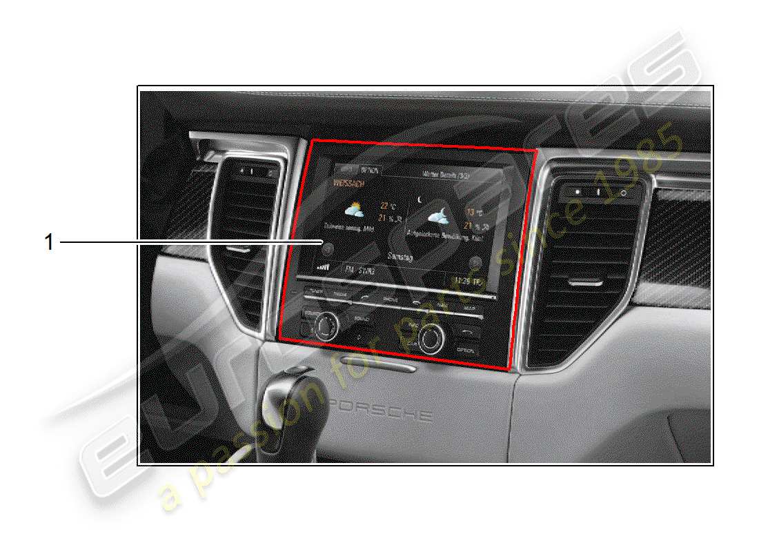 porsche 2017 (tequipment macan) installationssatz teilediagramm