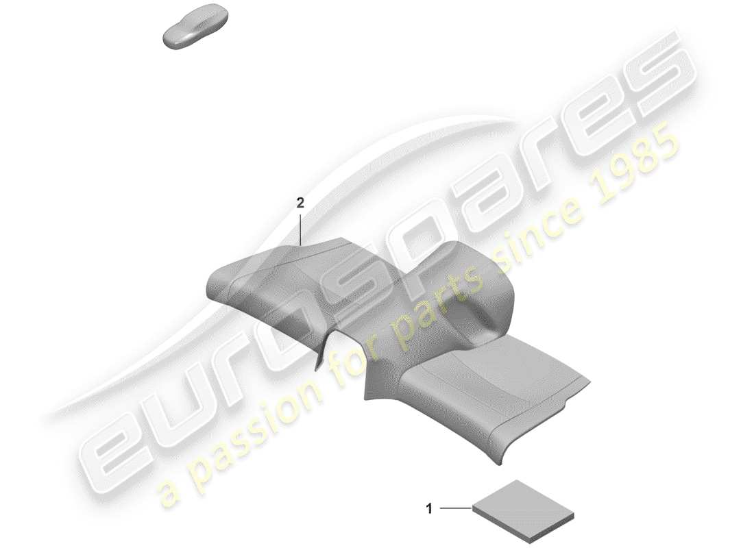porsche 2020 (992-1) schaumteil teilediagramm