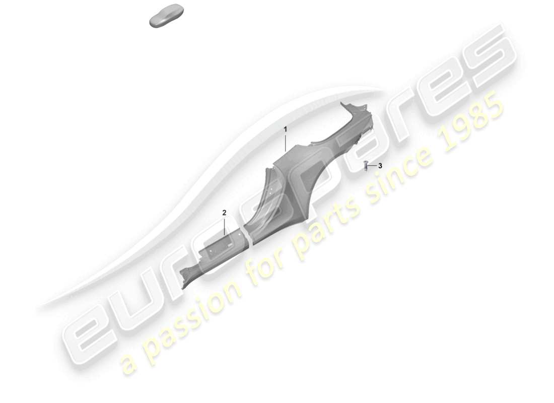 porsche 2020 (992-1) seitenteil targa teilediagramm