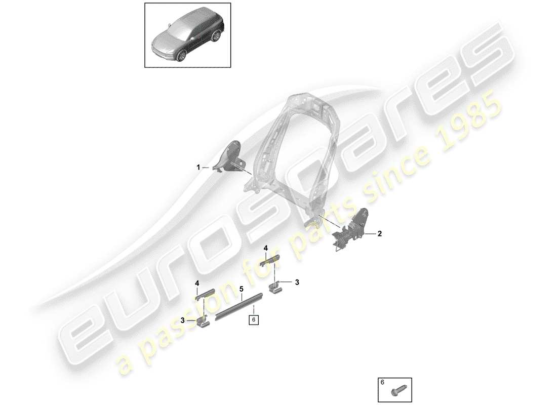 porsche 2020 (cayenne e3 9ya/9yb) seat-ersatzteildiagramm