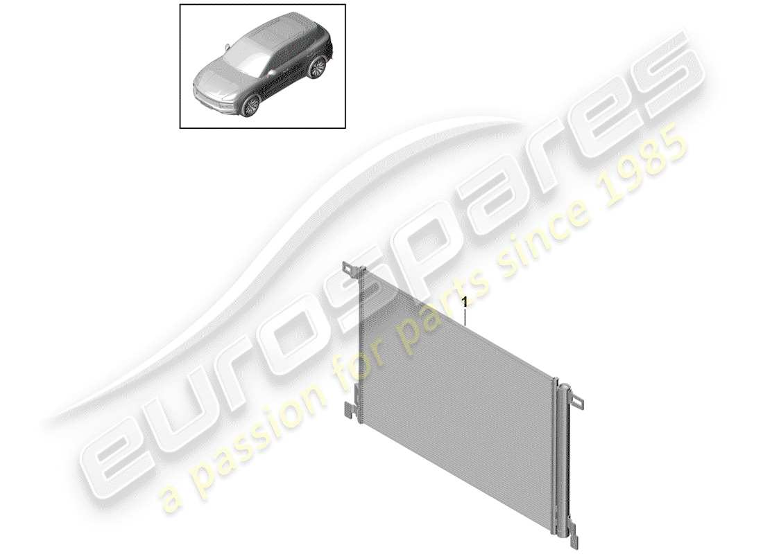 porsche 2018 (cayenne e3 9ya/9yb) kondensator-teilediagramm