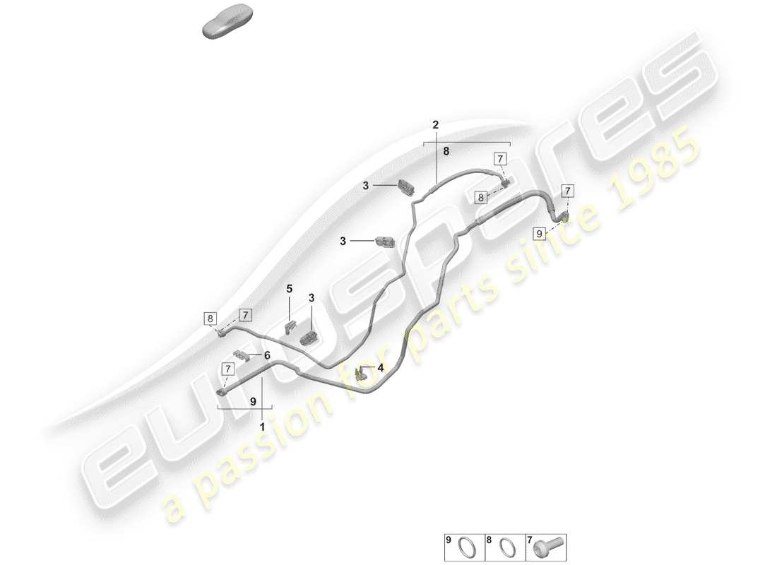 porsche 2019 (992-1) klimaanlage teilediagramm