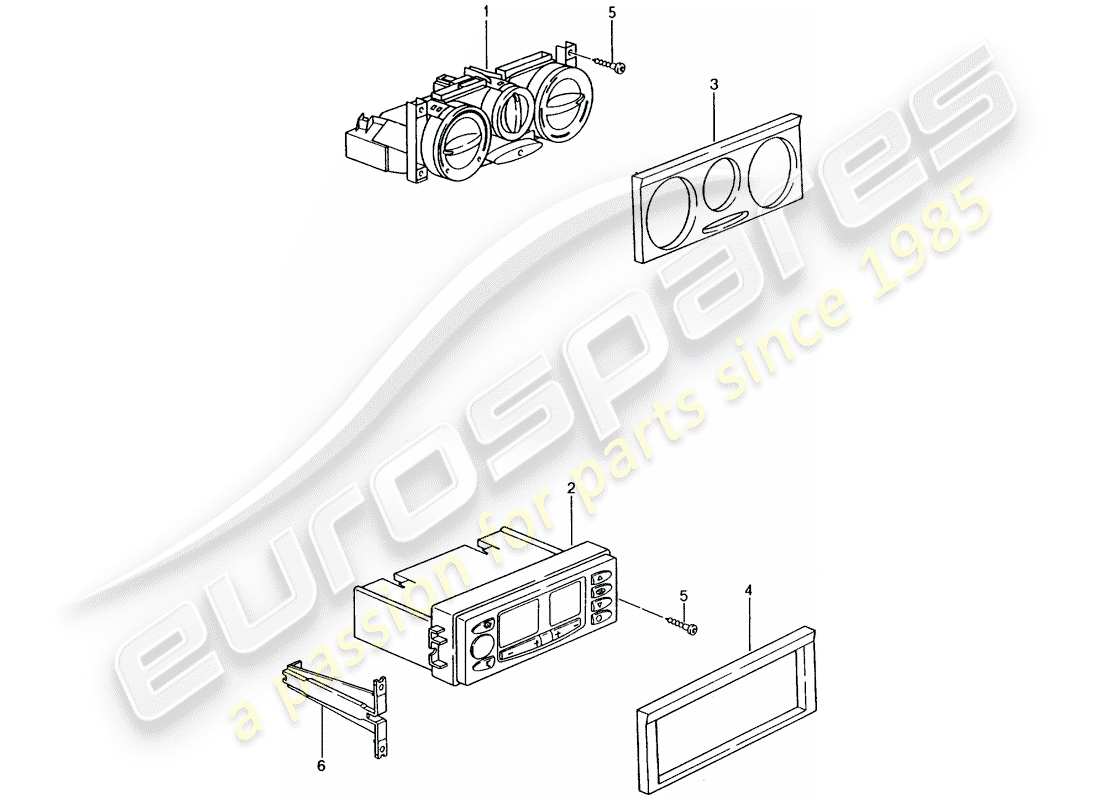 porsche 2004 (996 gt3) steuerschalter ersatzteildiagramm