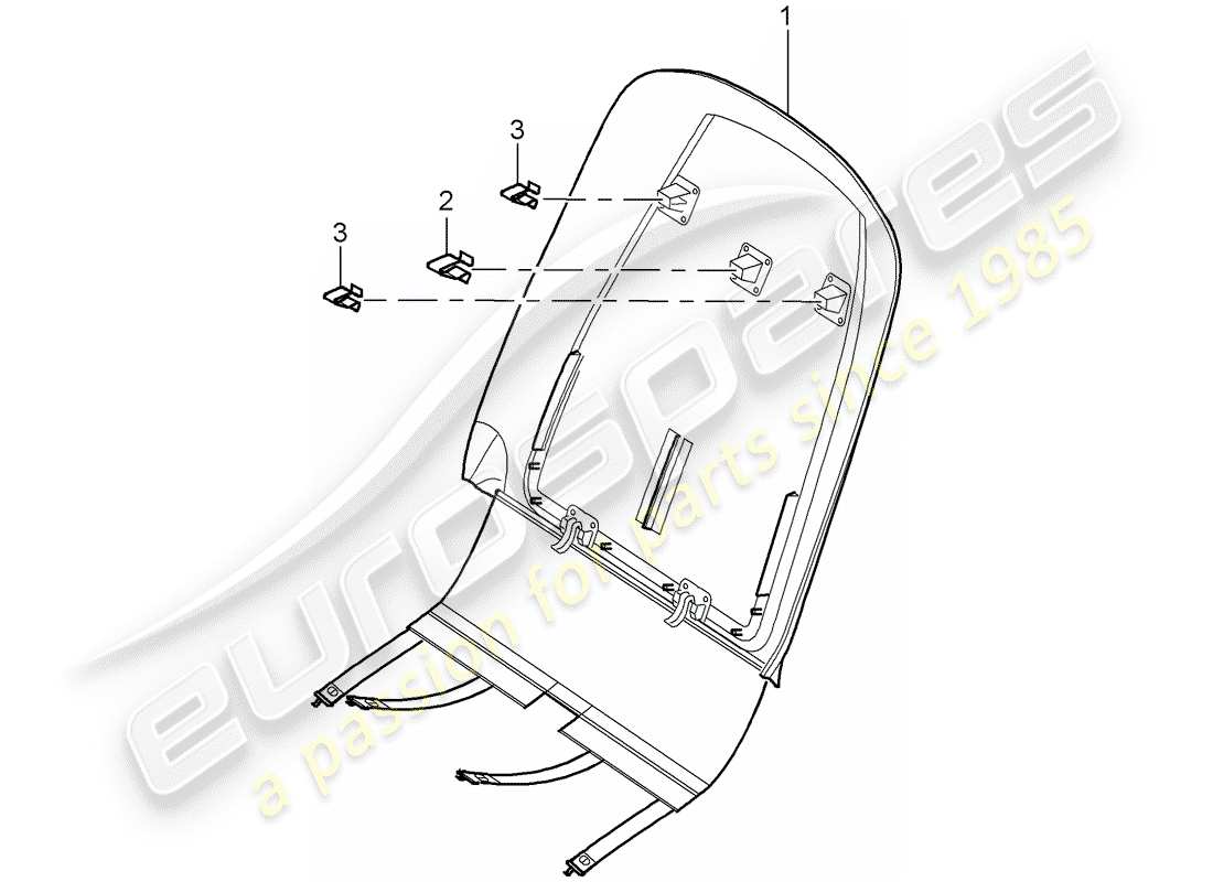 porsche 2003 (cayenne e1 9pa) cover-ersatzteildiagramm