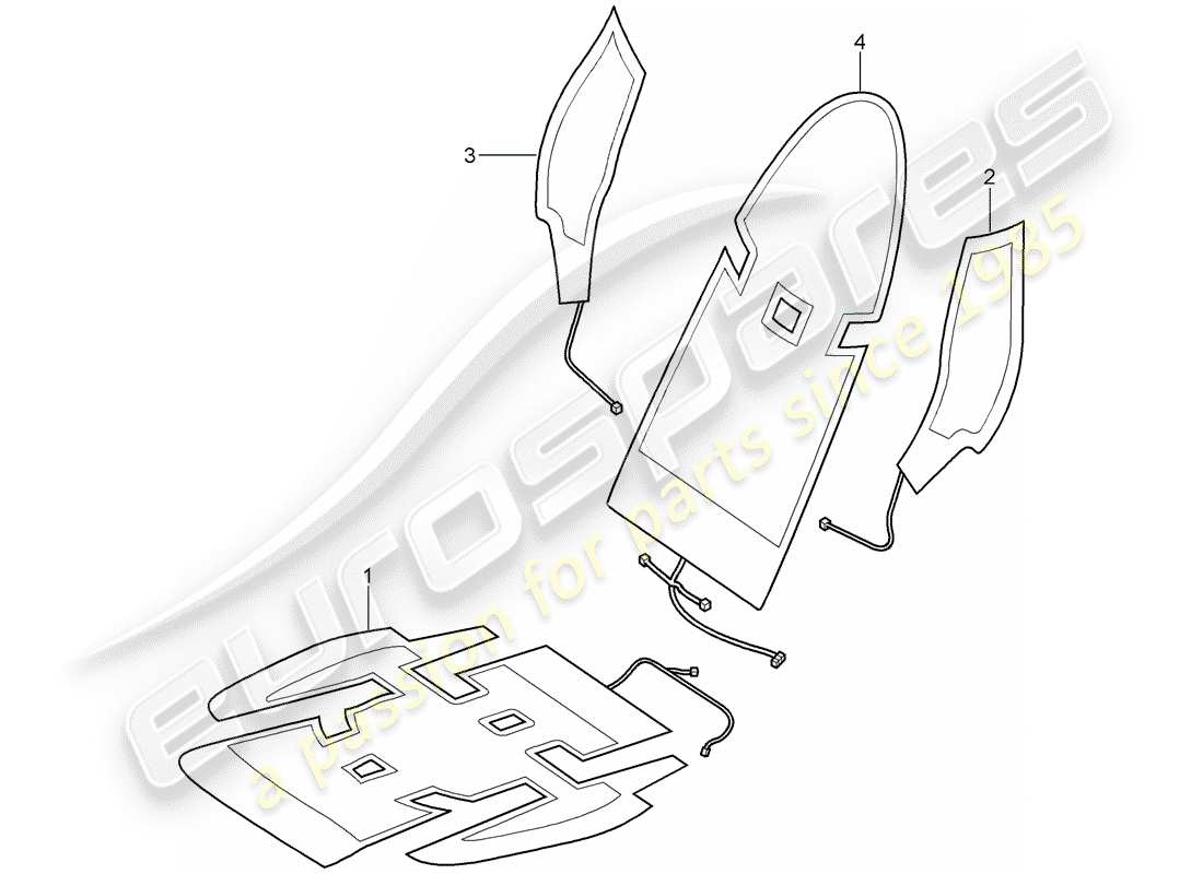 porsche 2010 (997-2 gt3) heizung teilediagramm