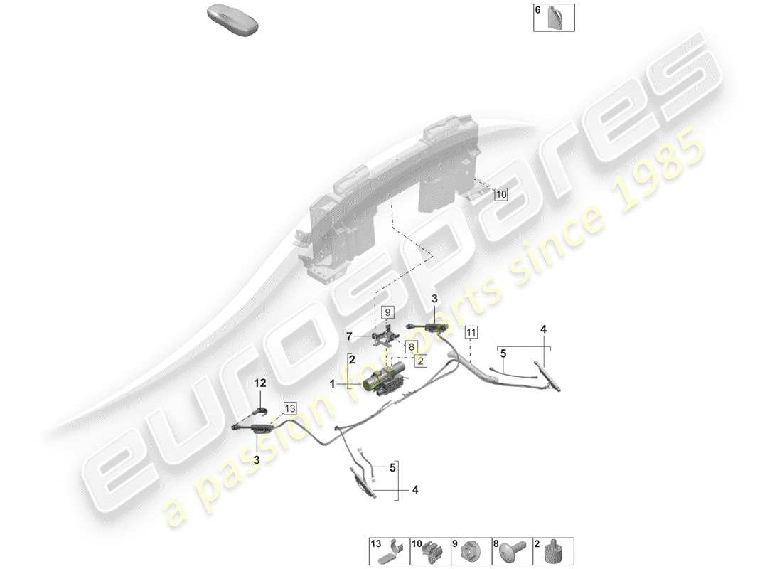 porsche 2019 (992-1) antriebseinheit teilediagramm