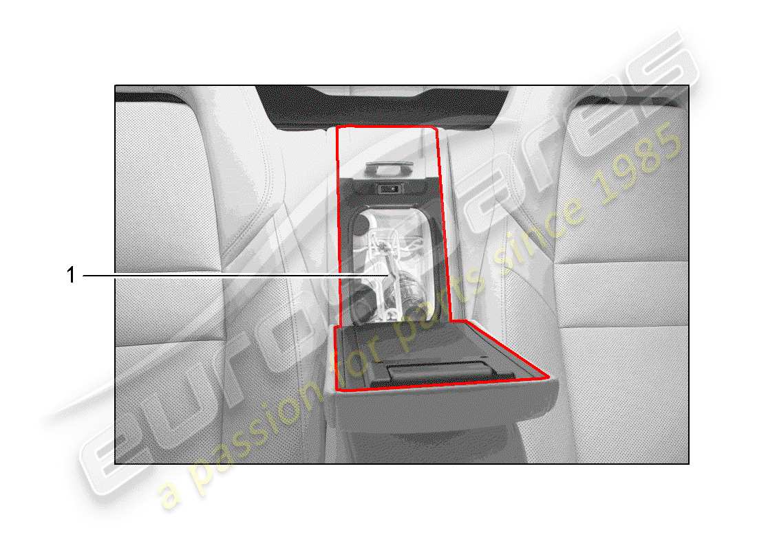 porsche 2014 (tequipment panamera) kühlschrank - teilediagramm