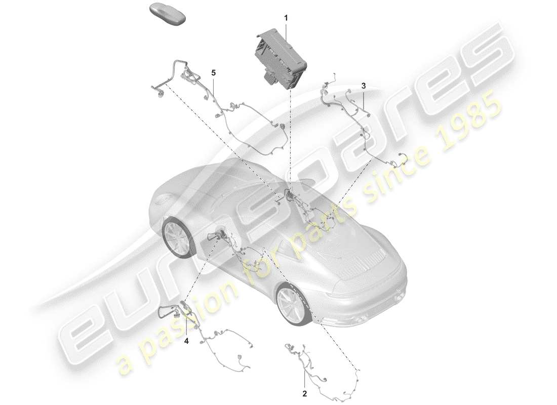 porsche 2019 (992-1) doors-ersatzteildiagramm
