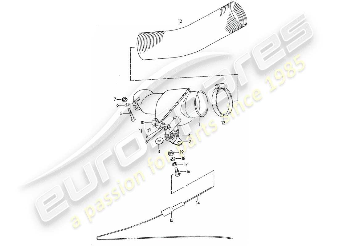 porsche 1963 (356b/356c) heizluftzufuhr - gültig für - f 122 851 >> - - f 212 601 >> - - f 157 751 >> ersatzteildiagramm