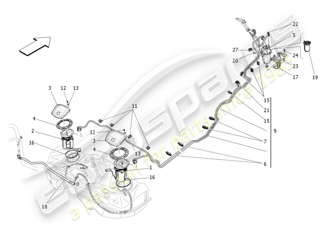 teilediagramm mit der teilenummer 670030345