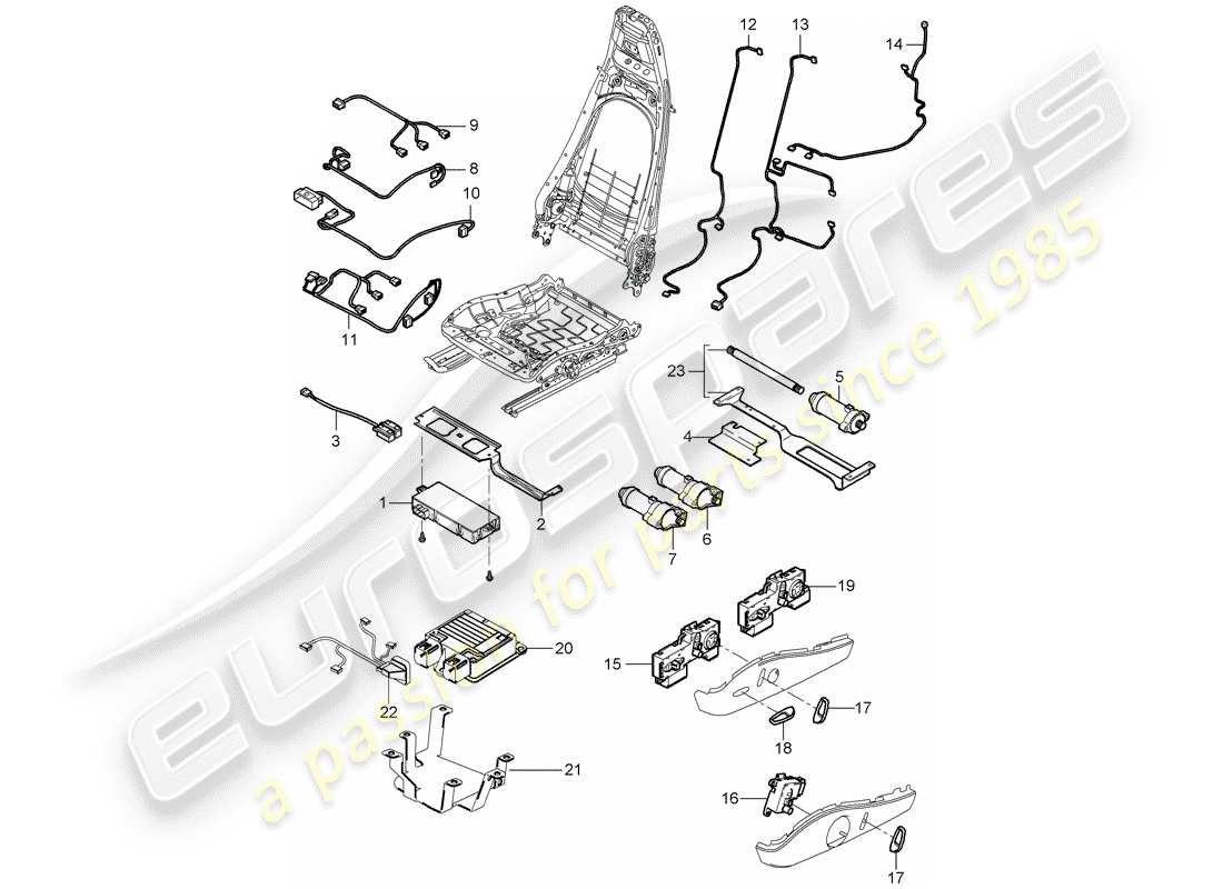 porsche 2012 (997-2) kabelbäume ersatzteildiagramm