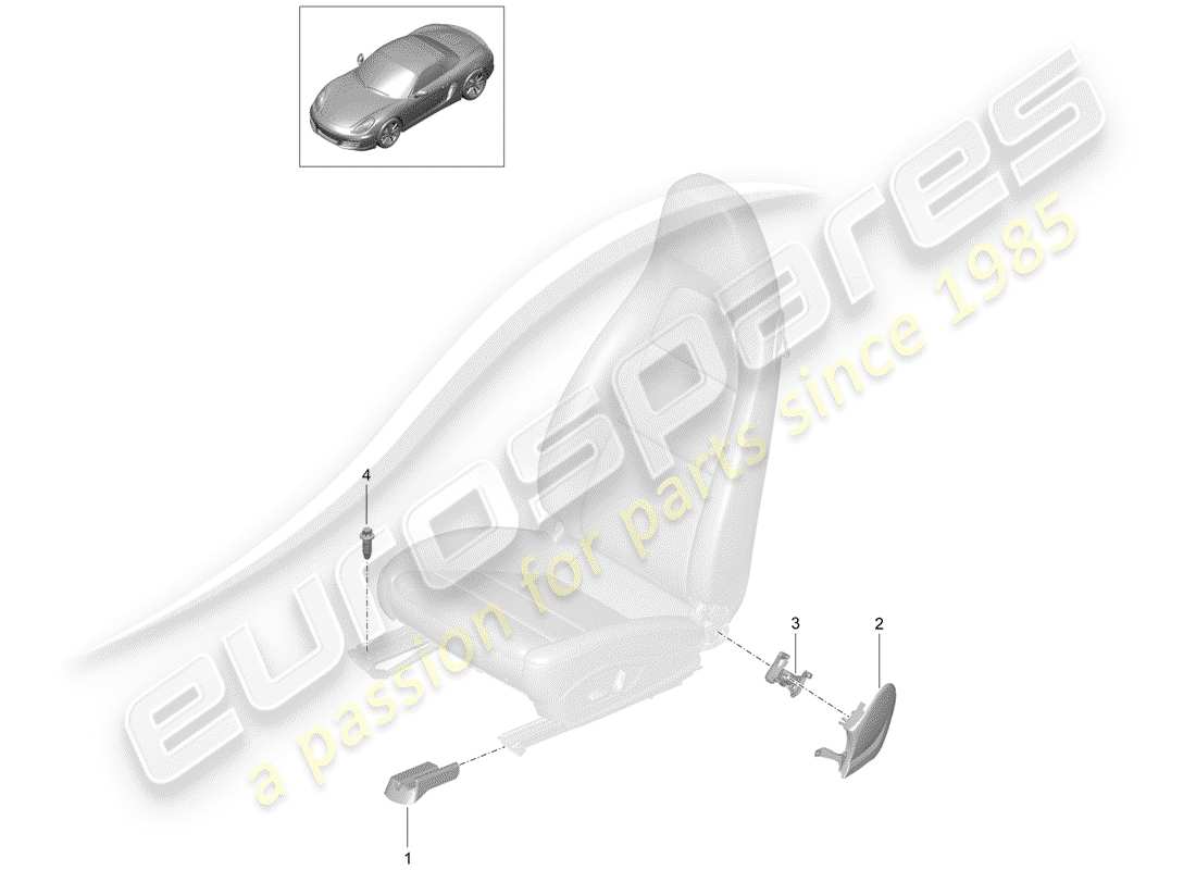 porsche 2016 (981 boxster) seat-ersatzteildiagramm