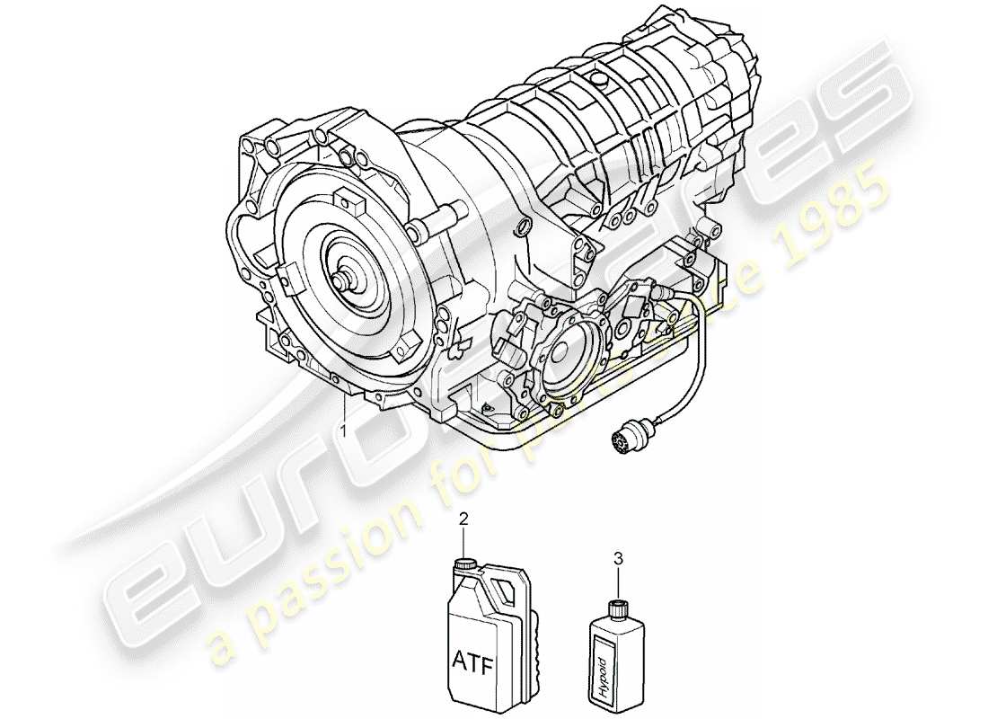 porsche 2008 (987 boxster) tiptronic-ersatzteildiagramm