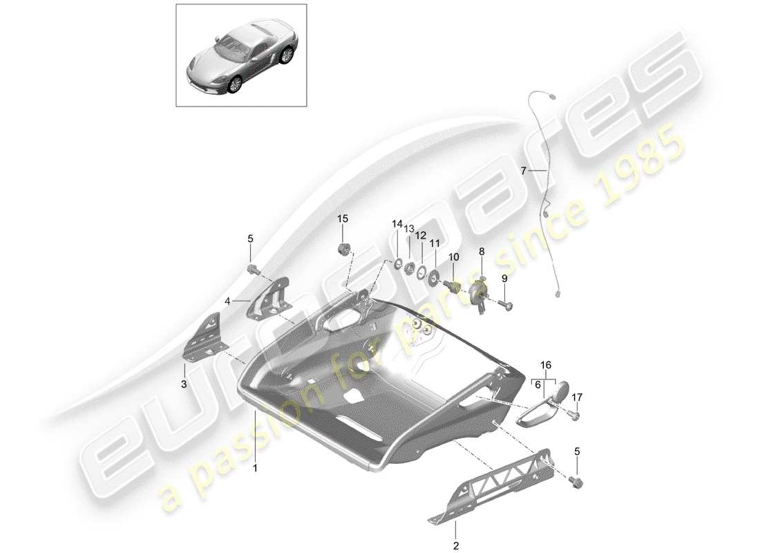 porsche 2020 (718 boxster) seat-ersatzteildiagramm