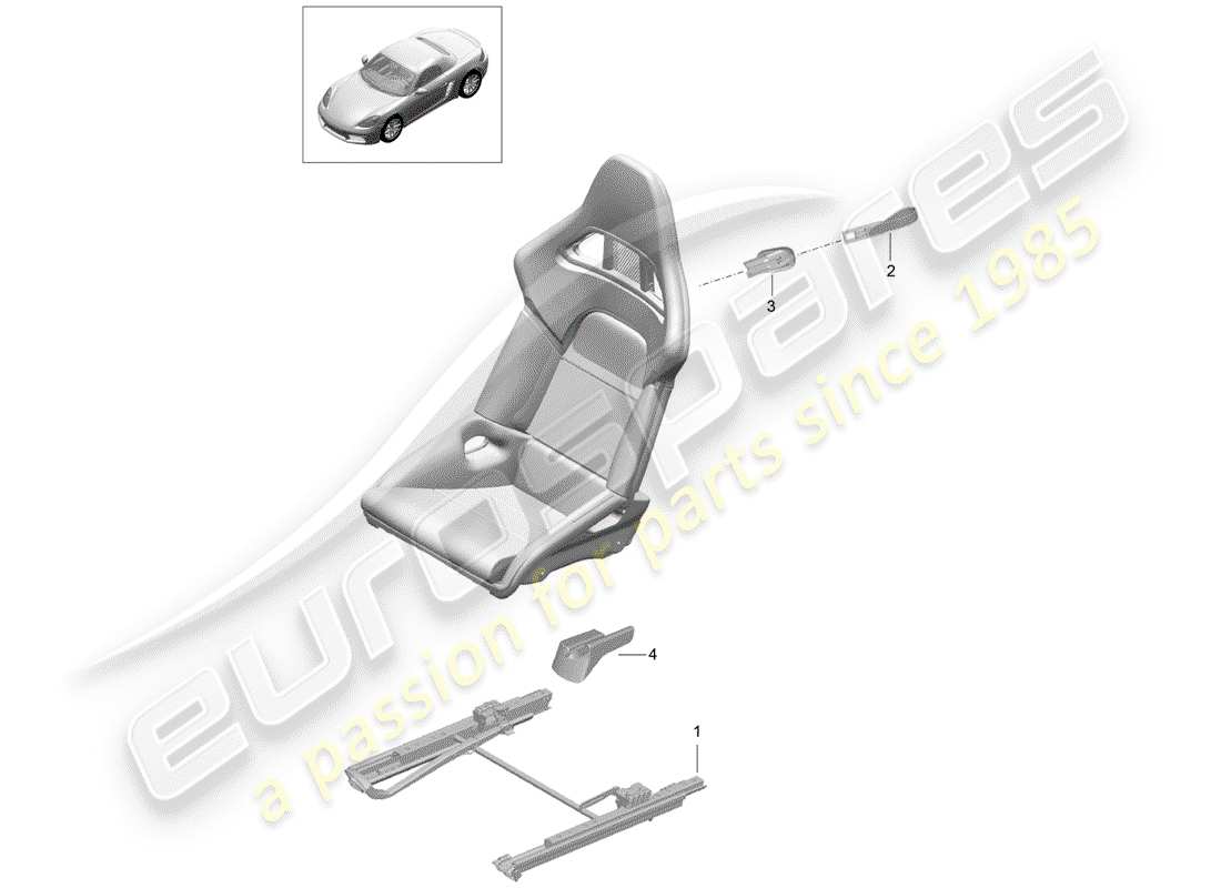porsche 2019 (718 boxster) seat-ersatzteildiagramm