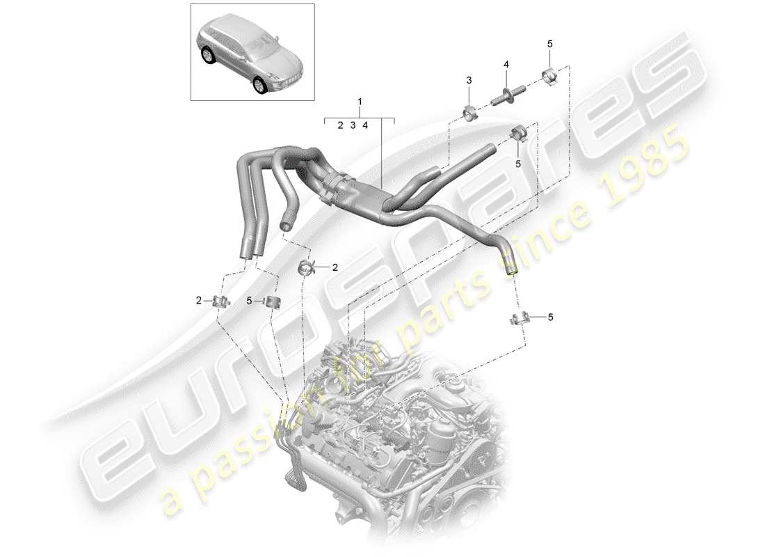porsche 2016 (macan) kraftstoffsystem teilediagramm