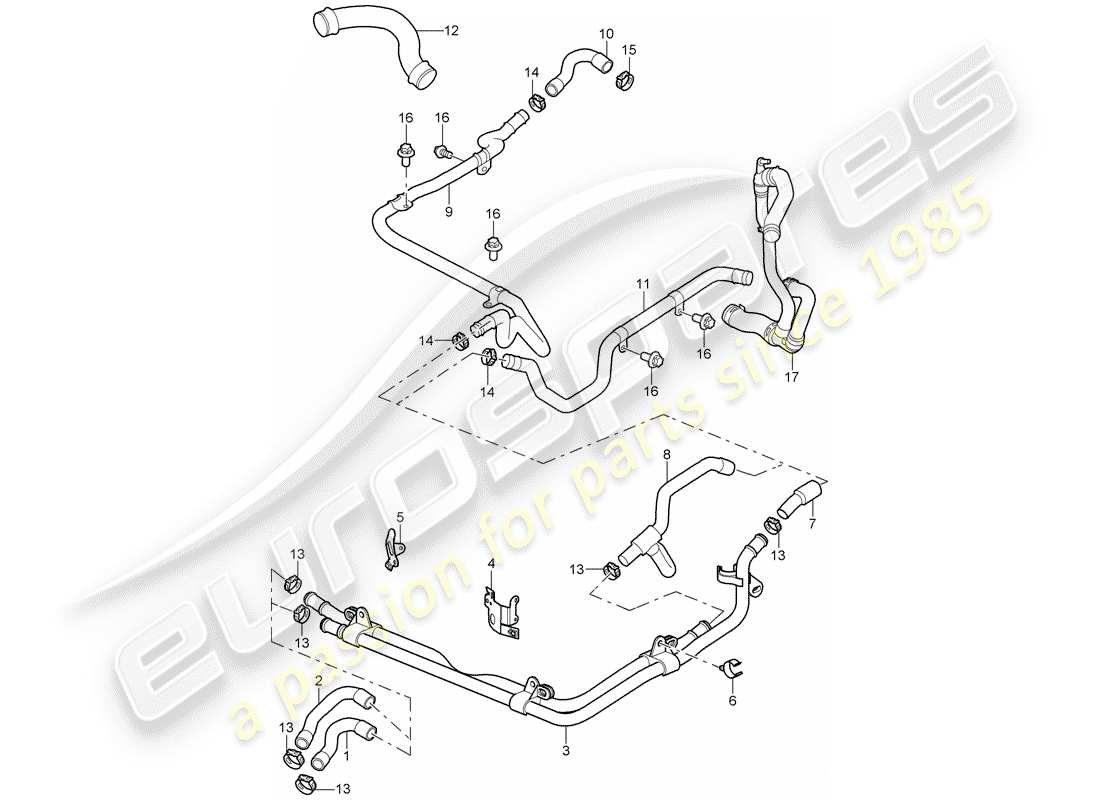 porsche 2006 (997-1) lines ersatzteildiagramm
