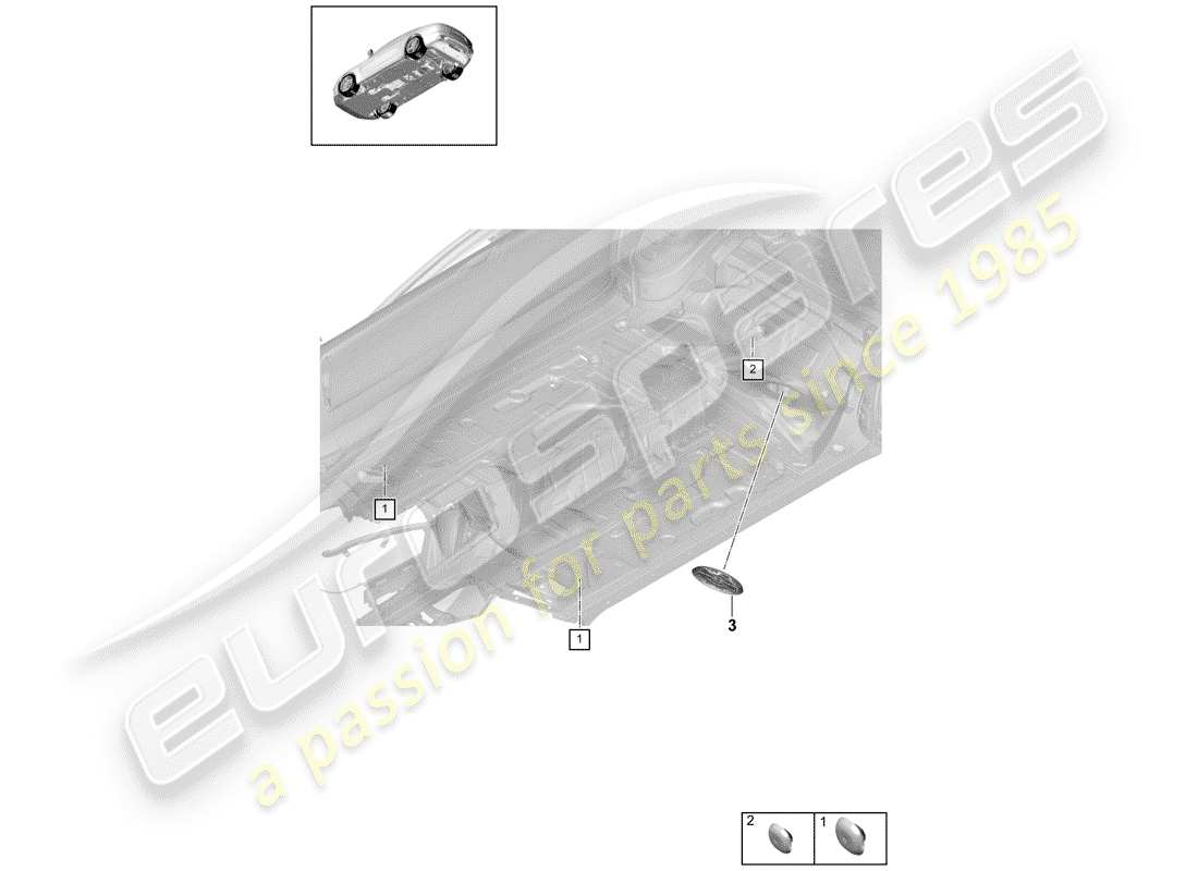 porsche 2020 (panamera 971-1) plug-teilediagramm