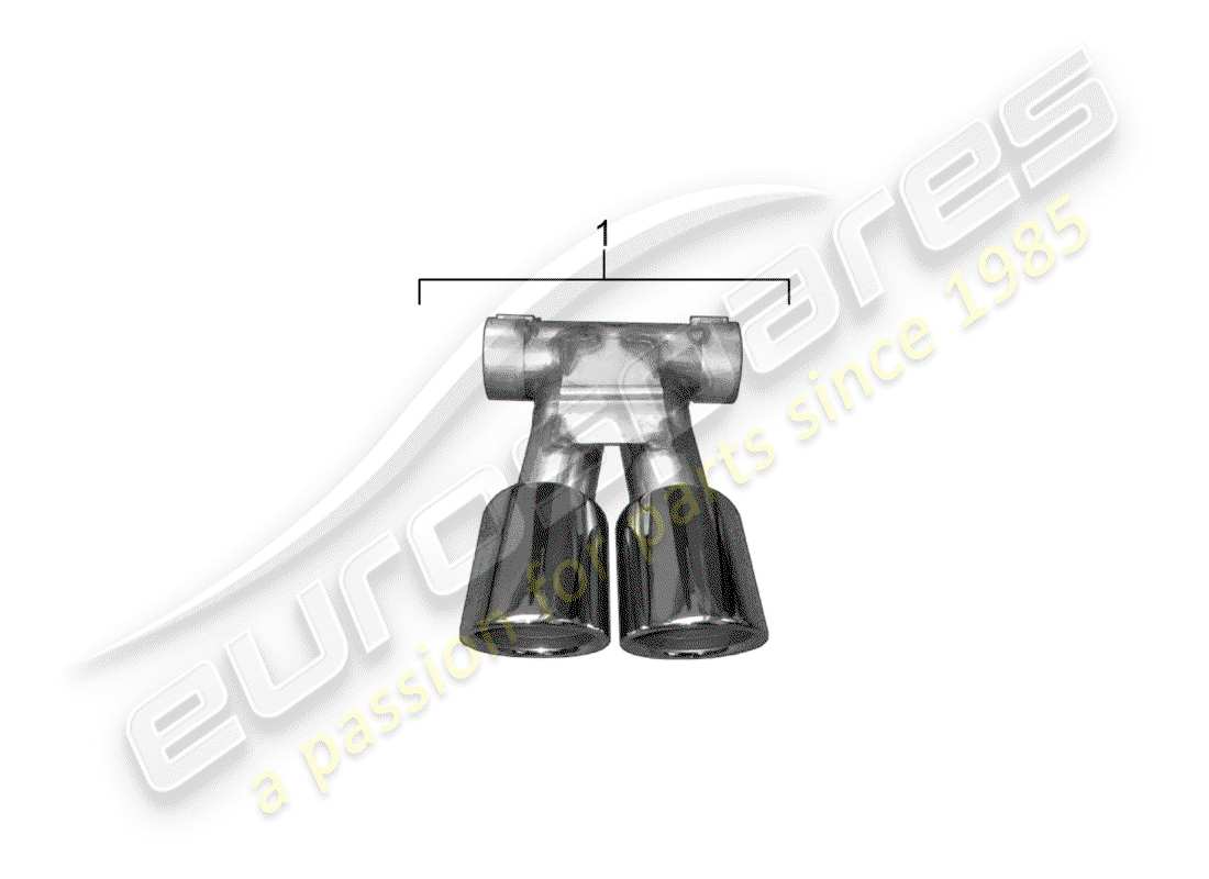 porsche 2017 (tequipment 98x/99x) endrohr-ersatzteildiagramm