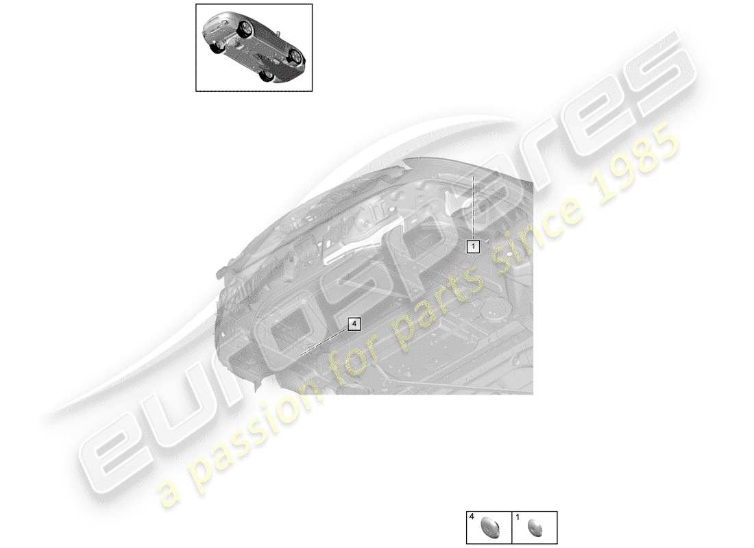 porsche 2020 (panamera 971-1) plug-teilediagramm