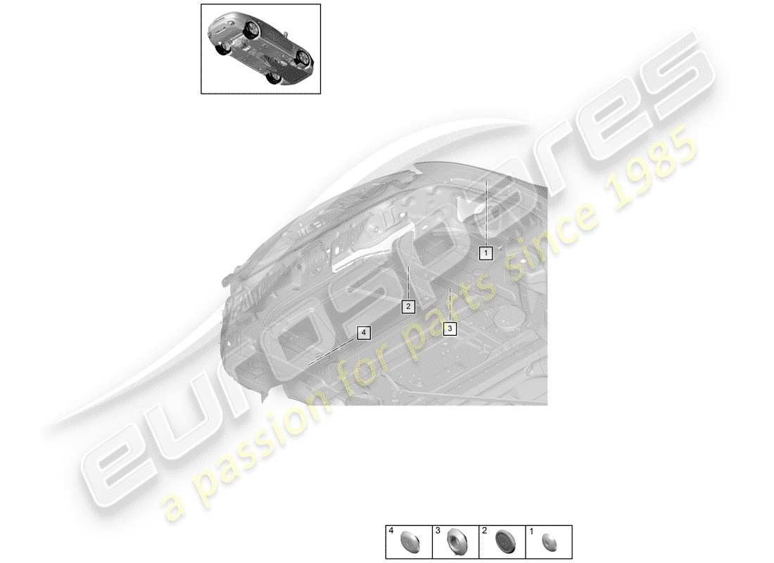 porsche 2019 (panamera 971-1) plug-teilediagramm