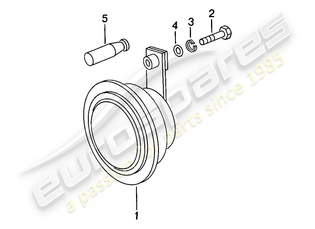 porsche 1978 (924) horn - d >> - mj 1978 ersatzteildiagramm