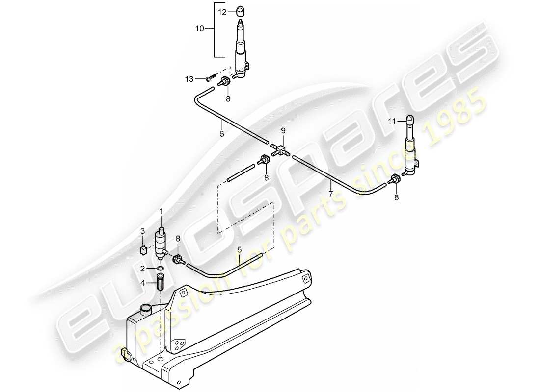 porsche 2004 (carrera gt) scheibe teilediagramm