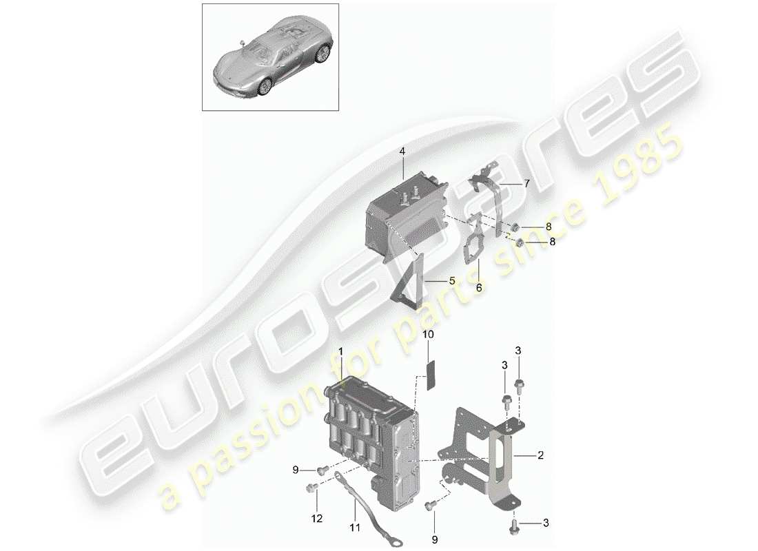 porsche 2015 (918 spyder) heizung teilediagramm