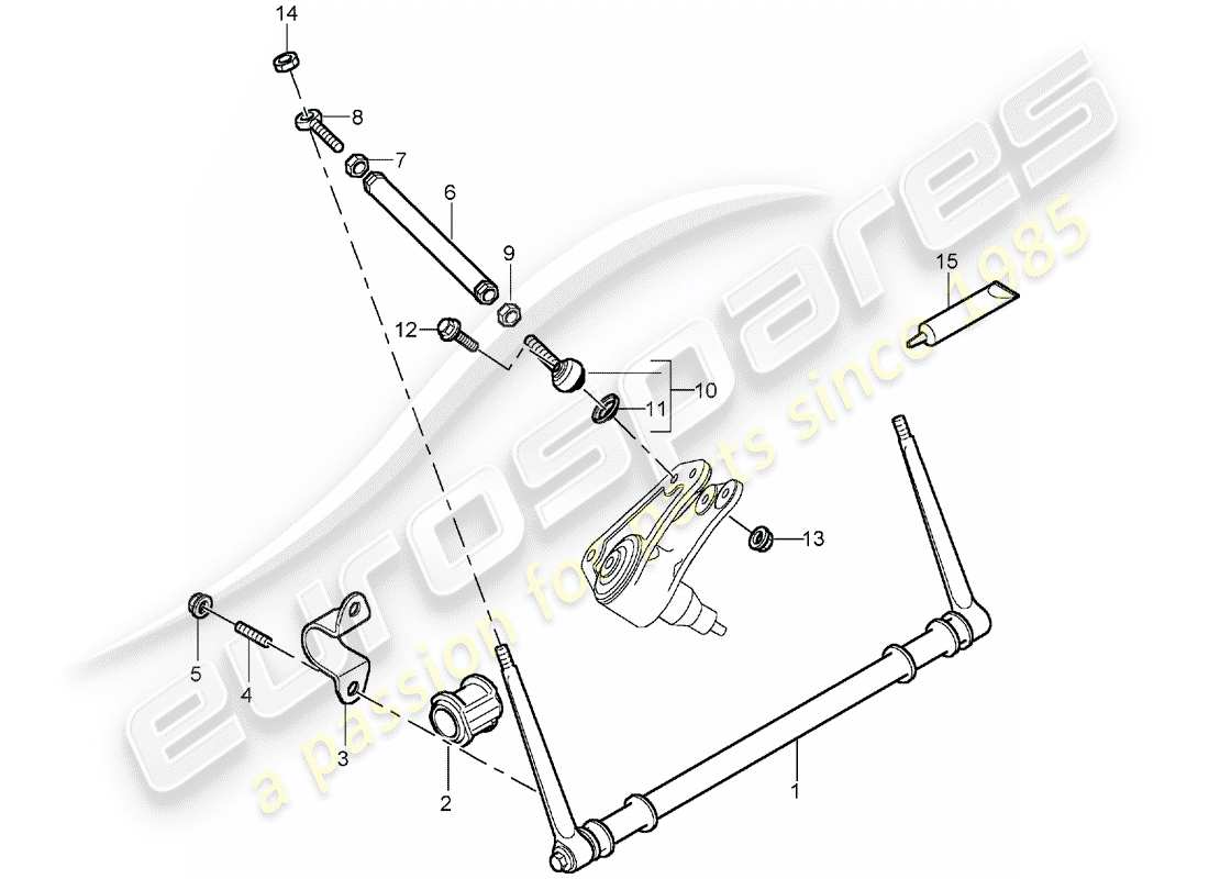 porsche 2004 (carrera gt) stabilisator - ersatzteildiagramm