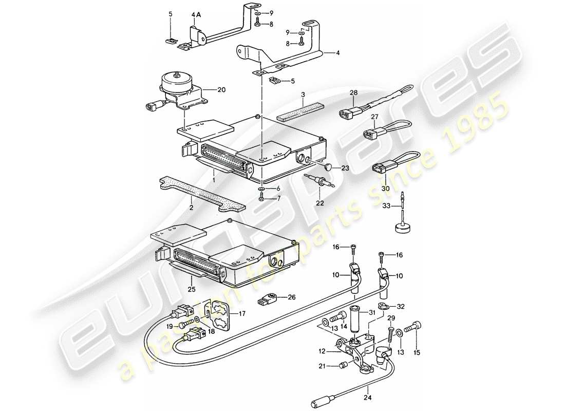 porsche 1991 (944) motorelektrik 2 ersatzteildiagramm