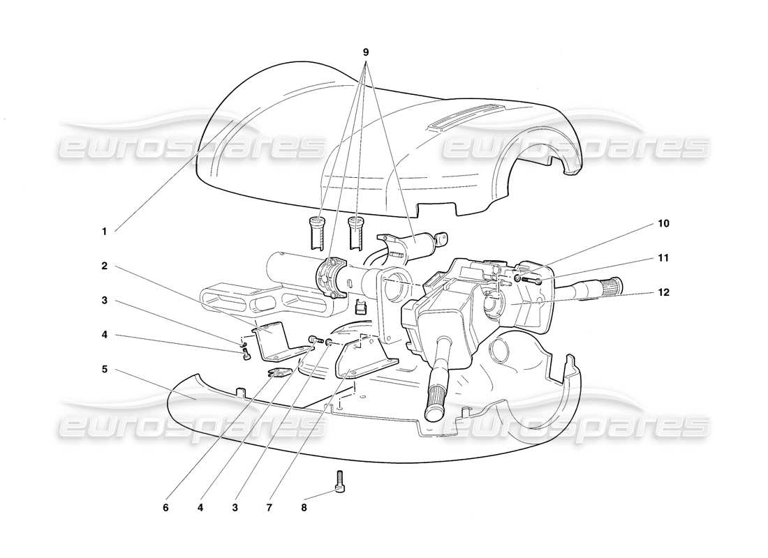 lamborghini diablo sv (1998) lenkungsteildiagramm