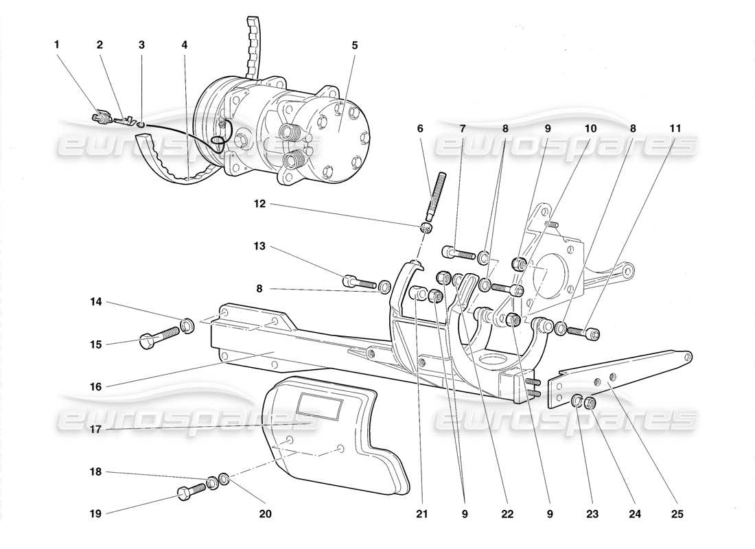 lamborghini diablo roadster (1998) klimakontrolle teilediagramm