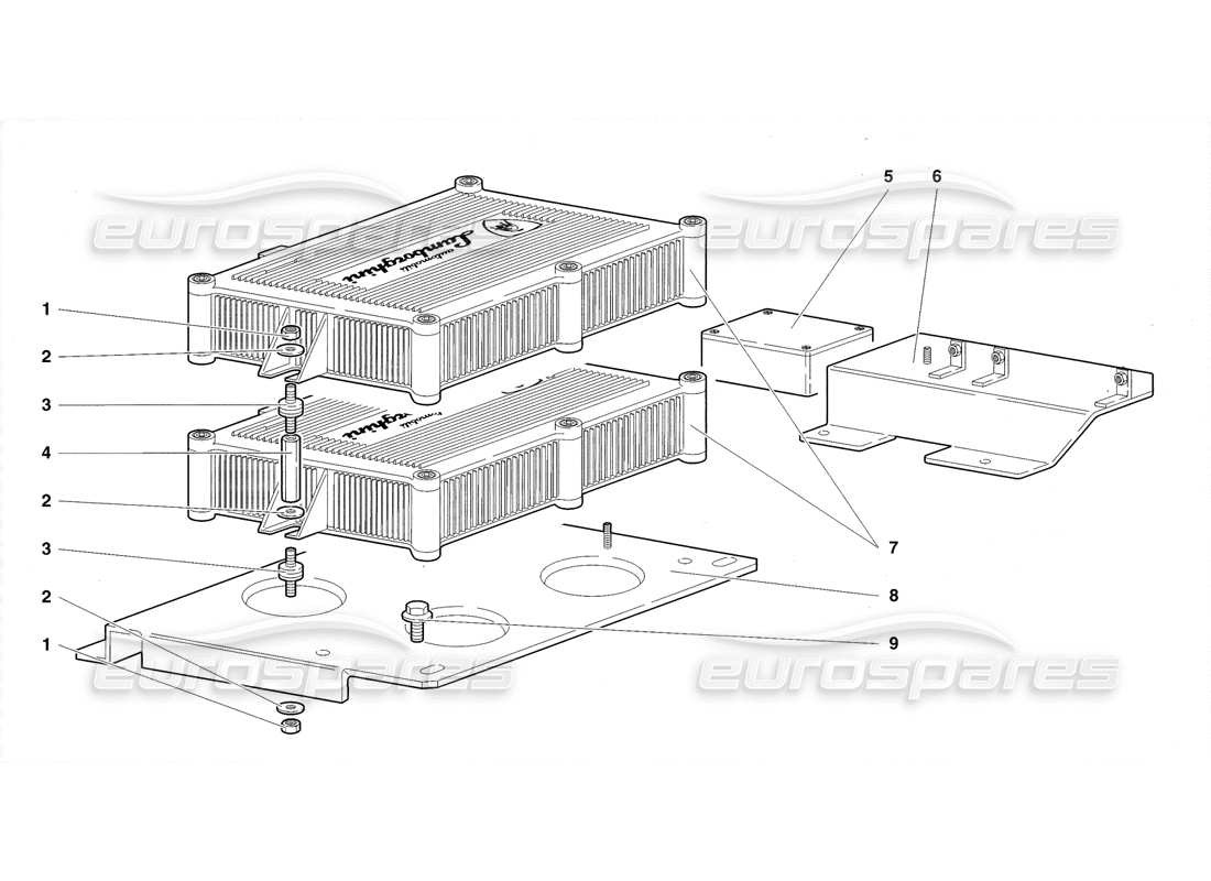 lamborghini diablo roadster (1998) teilediagramm für elektronische einspritzeinheiten