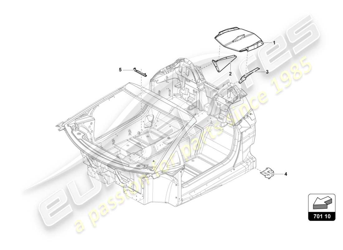 lamborghini centenario roadster (2017) frame-teilediagramm