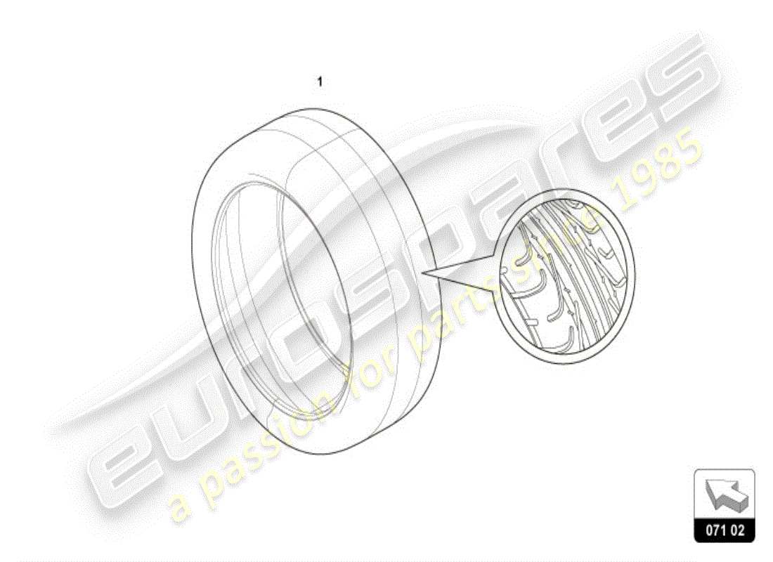 lamborghini huracan lp610-4 spider (accessories) reifen ersatzteildiagramm