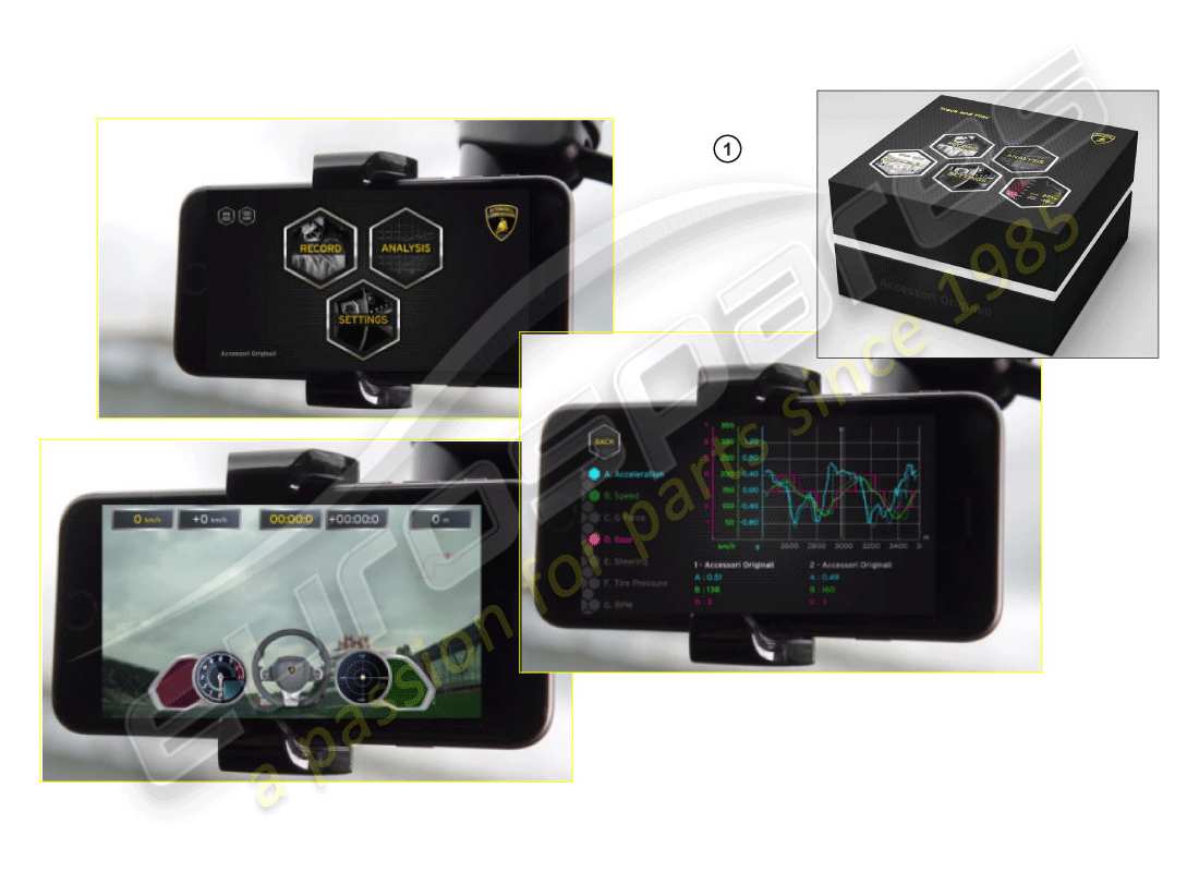 lamborghini huracan performante coupe (accessories) installationssatz teilediagramm