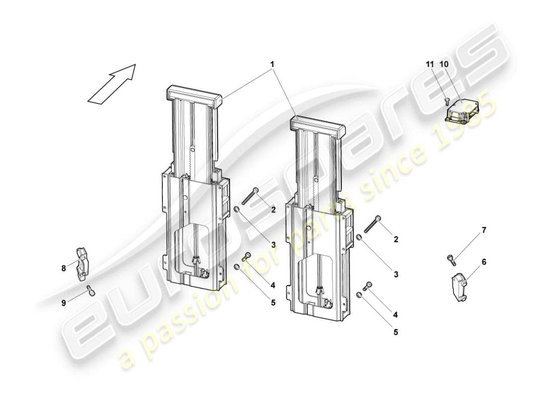 lamborghini murcielago roadster (2005) überrollschutz ersatzteildiagramm