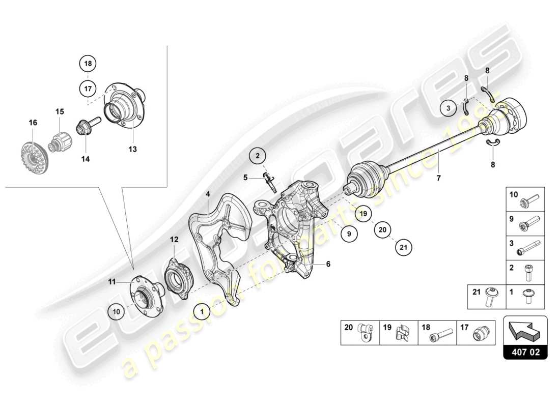 lamborghini 2015 (lp750-4 sv coupe) antriebswelle vorne ersatzteildiagramm