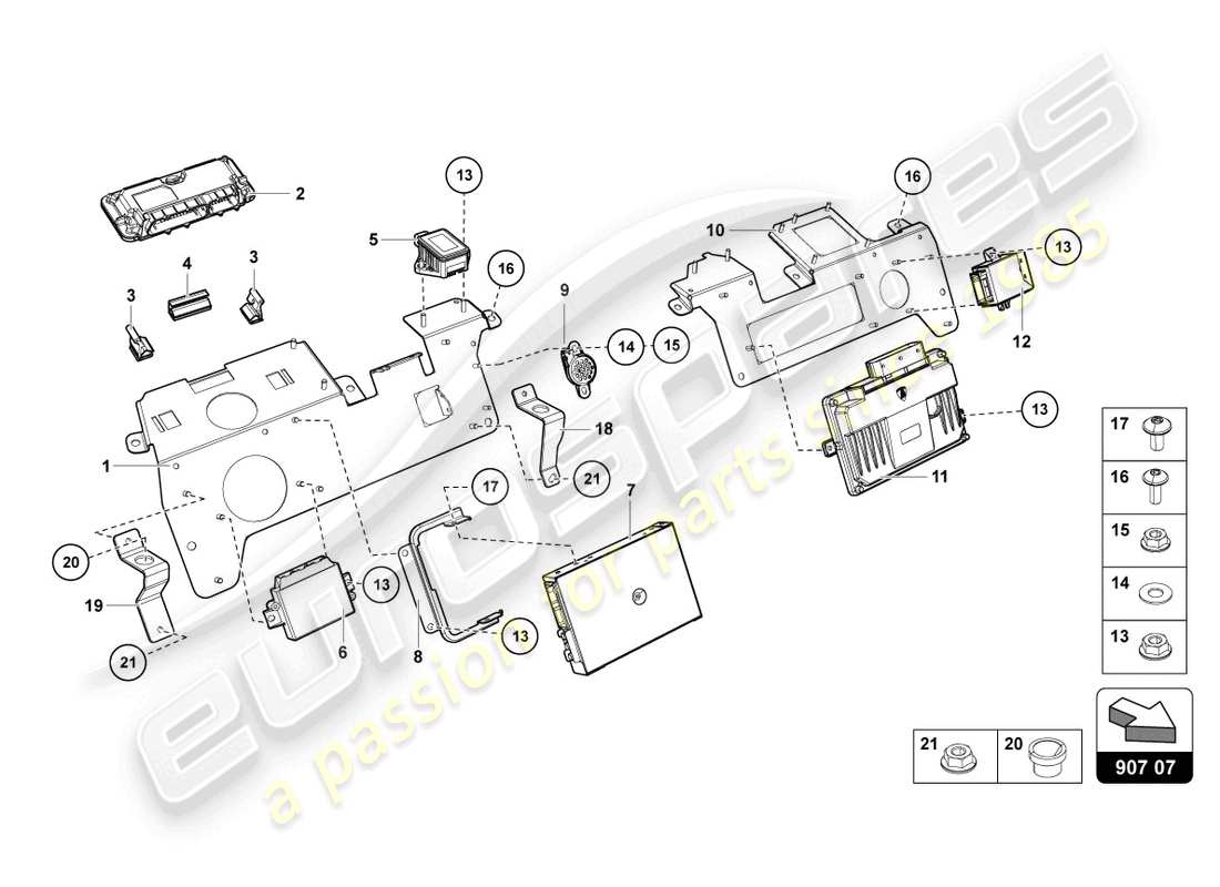 lamborghini 2016 (lp750-4 sv roadster) elektrik teilediagramm
